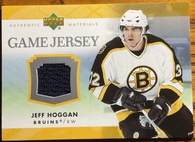 2007-08 Upper Deck UD Game Jersey Jeff Hoggan #J-JH Boston Bruins - Image 1 of 2