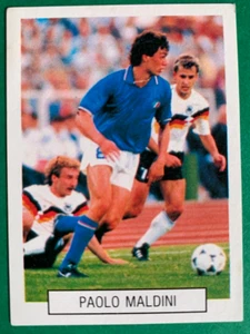 1990 Navarrete Italy World Cup FIFA Action #013 PAOLO MALDINI Team Italy Cromo - Picture 1 of 2