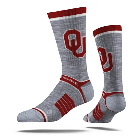 Strideline Oklahoma Sooners Premium Wool Crew Socks Cover