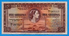 Bermuda 1957 5 Five Shillings Note P-18 - Circulated 