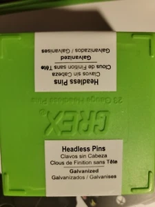 Grex 23 Gauge Headless Micro Pins P6/35L 1-3/8" Inch 10,000 Per Box - Picture 1 of 4