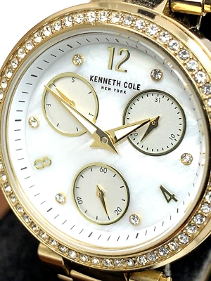 Женские кварцевые часы Kenneth Cole KC50735008 перламутровый белый циферблат золото - Изображение 1 из 4