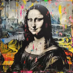 Abstrakt Modern Pop Art Street Art Renaissance Luxus Kunstwerk Leinwanddruck - Bild 1 von 1