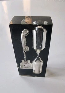Vintage Telefon Standuhr 70er Retro Sammlerstück - Afbeelding 1 van 14