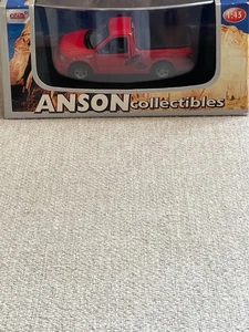 ANSON COLLECTIBLES RED FORD LIGHTNING SVT F-150 DIECAST 1:43 TRUCK NEW IN BOX - Picture 1 of 6