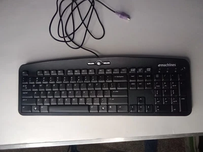 Emachines Black Wired Keyboard Ps2 Used Ps/2 KB0511 E Machines Pc Computer Xp - Image 1 of 4