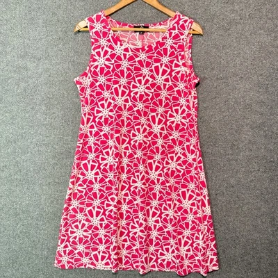 Vestido Ronni Nicole Vaina Mediano Sin Mangas Rosa Blanco Foto 1 de 4