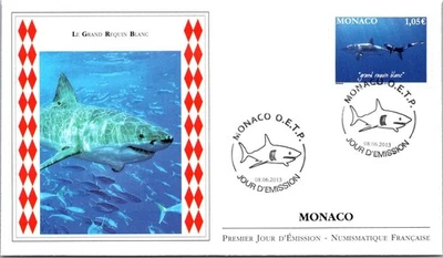 Monaco SC#  FDC 2013 The Great White Shark - A03078 - Image 1 of 2