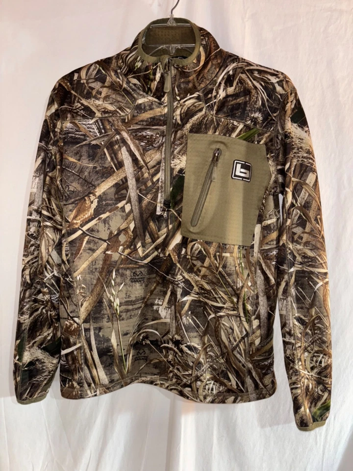 Banded Mid-Layer 1/4 Zip Pullover Max-5 Camo Men’s M Duck Hunting - Image 1 of 3