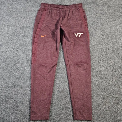Nike Virginia Tech Hokies Jogger Mens Medium Maroon Dri Fit Sweatpant NCAA - Image 1 of 4
