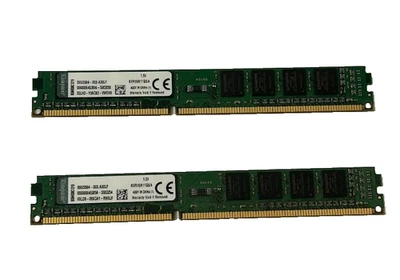 8GB DDR3 1600MHz RAM DIMM (2 x 4GB) Kingston Low Profile KVR16N11S8/4 - Image 1 of 4