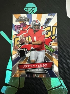 2021 Wild Card Alumination #AC-3 Justin Fields Comix  #/99 - Image 1 of 2