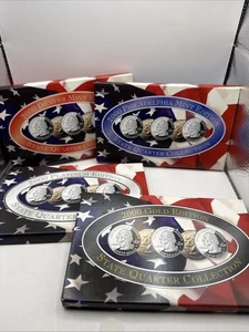 2000 STATE QUARTERS COLLECTION (GOLD, PLATINUM, PHILADELPHIA, DENVER) W/COAs NEW - Picture 1 of 4