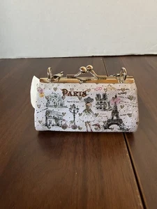 Paris Münz Kleingeld Geldbörse Tasche Souvenir Kussverschluss - Bild 1 von 5
