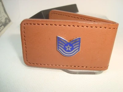 Зажим для денег ВВС США E-6 ранг BUCHANAN'S DELUXE искусственная кожа магнитный зажим - Изображение 1 из 4