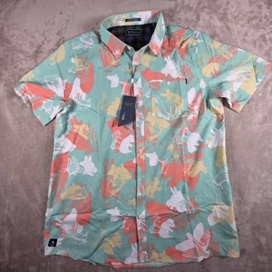 William Murray Button-Down Golfhemd Herren Happy Hands Schläger Größe L Einzelhandel $ 88 - Bild 1 von 9