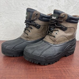 Crater Ridge Boots Sz 5 Black Brown Leather Hiking Outdoor Winter Boots - Picture 1 of 12
