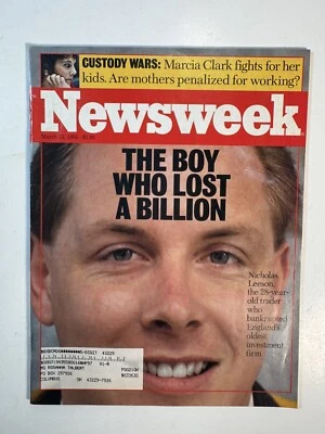 Newsweek Mag Nicholas Leeson & Marcia Clark March 13, 1995 M425 - Image 1 of 2