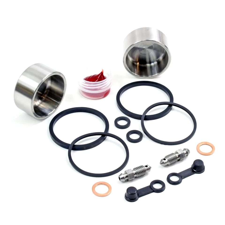 Brake Caliper Seal+Stainless Steel Piston Kit for 1986-1993 Yamaha FJ1200 Rear - Image 1 of 1