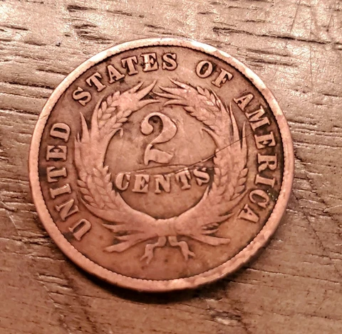 1868  2 CENT PIECE  NICE DETAIL Cover