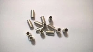 ZMN25 Lot of 50 pcs Round Swage Spacer 5/16" Diameter 1/2" Long Brass/Nickel - Picture 1 of 3