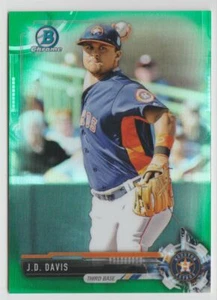 J.D. Davis 2017 Bowman Chrome Prospects Green Refractor Rookie 6/99 #BCP81 - Picture 1 of 2