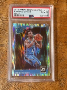 Amortiguador óptico Donruss #171 2018-19 clasificación Hamidou Diallo novato PSA 10 gemas como nuevo radiocontrol - Imagen 1 de 2
