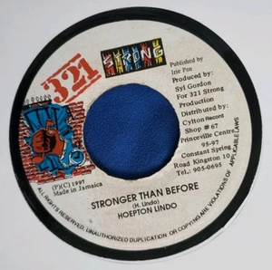 45 7" Ja REGGAE HOEPTON LINDO STRONGER THAN BEFORE FIRE HOUSE CREW TREASURE ISLE - Picture 1 of 2