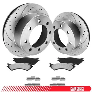 12.8in REAR Disc Brake Rotors+ Brake Pads for Ford E-250 Econoline Club Wagon - Picture 1 of 9