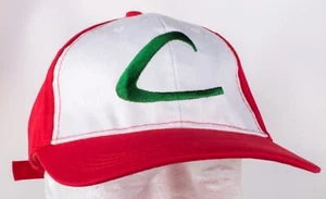 Vintage Pokemon Ash Trainer Strap Back Red / White Hat Cap - Picture 1 of 9