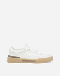 Dolce&Gabbana White Calfskin New Roma Sneakers US size 7 - Picture 1 of 5