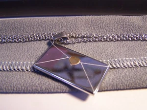 INSPIRIERENDER SS UMSCHLAG ANHÄNGER MIT HERZ & KETTE TOCHTER/FREUNDIN - ICH LIEBE DICH - Bild 1 von 10