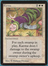 Karma Beta PLD White Uncommon MAGIC THE GATHERING MTG CARD (ID# 221405) ABUGames