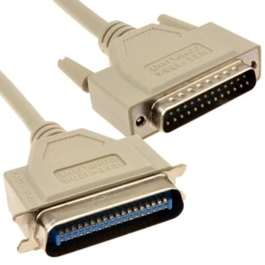 81461 Cables To Go Printer Cable DB-25 M 36 PIN Centronics M 5 m Grey - Picture 1 of 1