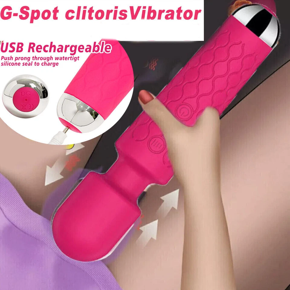 7.9" Dildo Vibrator Wand Massage 20 Speeds G-spot Clit Stimulator Sex Toys Women - Image 1 of 4