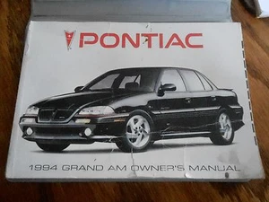 94 Grand Am Owners Operators Manual - Picture 1 of 1