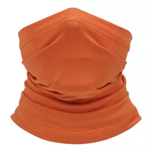 Balaclava Face Mask UV Protection Headband Neck Gaiter Breathable Bandana Orange - Picture 1 of 5