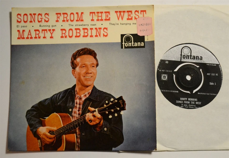 Marty Robbins HOLLAND EP Songs from the West Fontana 467 112  Foto 1 de 1