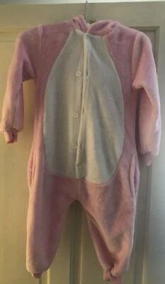 Childs Bodysuit Age  3-4 Miss Piggy Fluffy Button Front Used Only A Few Times - Image 1 of 4