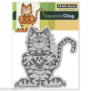 Neu Penny schwarz GRUSELIG SÜSS Slapstick Cling Gummistempel Halloween Tiger gruselig - Bild 1 von 1