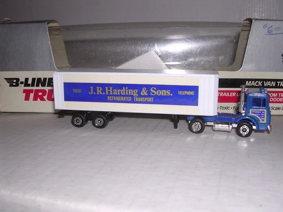 BACHMANN #99-9107 Mack C.O.E.Cab con remolque J.R.Harding Van construido H.O. 1/87 Foto 1 de 1