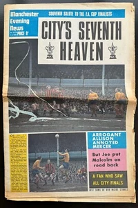 MANCHESTER EVENING NEWS April 7 1969 Vintage Newspaper CITY FA CUP Souvenir - Picture 1 of 3