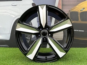 Ruedas pulidas negras estilo Audi RS 4xR19 pulgadas 5x112: se adapta a A5 A6 A7 A8 Q3 - Imagen 1 de 11