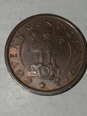 1954 India One Pice- Better Grade Collector Coin! BU Rd Red 11181 - Image 1 of 2