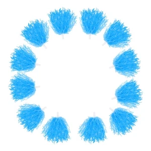 12 Pezzi Palline Cheerleading Ragazze Tifo Pompon Donna Mano Fiore - Foto 1 di 12