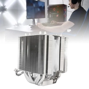 CPU Air Cooler 3.5in Dual Tower 6 Heat Pipes 3pin 12VDC 48CFM 22dB CPU Coolin FY - Afbeelding 1 van 22