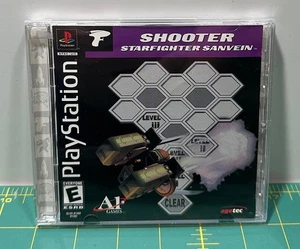 Shooter Starfighter Sanvein for Sony Playstation 1 (PS1/PSX) - Tested & Works - Picture 1 of 4