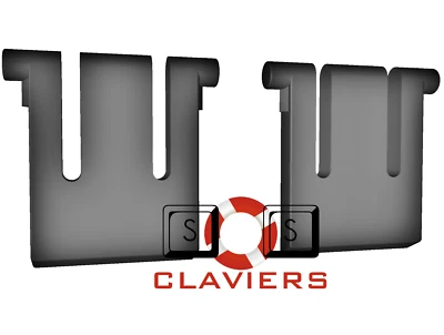 Logitech Classic 200 Tastiera Ricambio Tilt Gamba Supporto Calcio Feet Set - Immagine 1 di 3