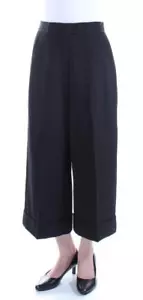 ANNE KLEIN $109 Women's BLACK Cropped Wide-Leg Casual COULOTTES PANTS SZ 2 NWT - Picture 1 of 2