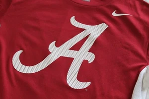 NEU OHNE ETIKETT Herren Alabama purpurrote Flut Nike DRI-FIT Langarmshirt purpurrot & - Bild 1 von 8